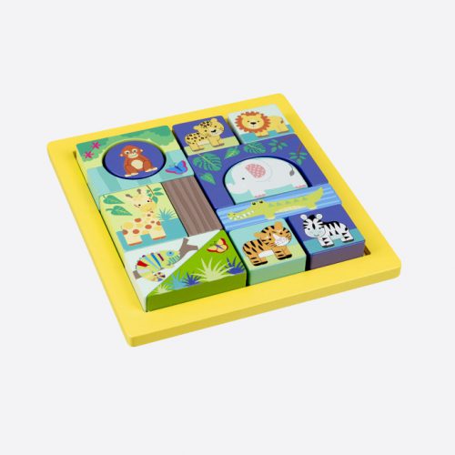 Jungle Animals Block Puzzle Tray - Image 2