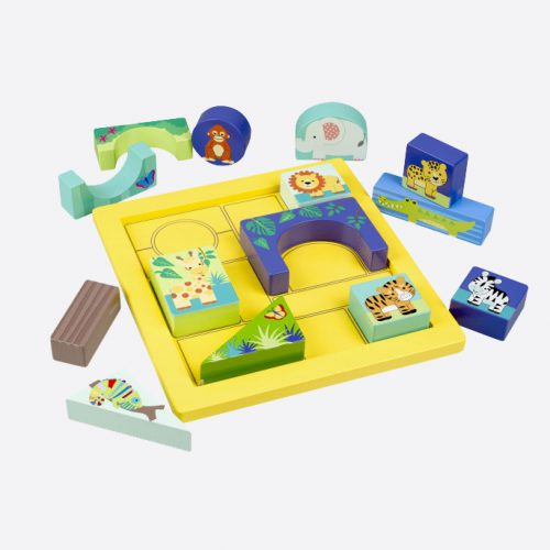 Jungle Animals Block Puzzle Tray - Image 4