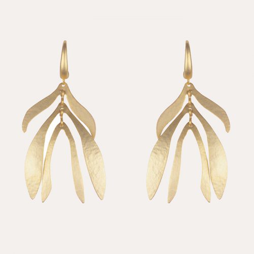 Willow Drop Earrings Gold