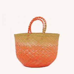 M Basket/Capazo Coral & Lime