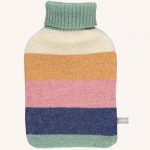 Lambswool Block Hot Water Bottle Soft Green