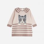 Darling Knitted Cat Dress Pink