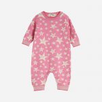 Liberty Star Knitted Playsuit Pink