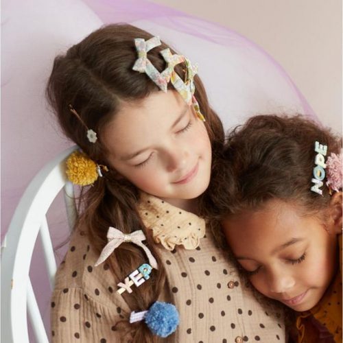 Floral Liberty Bow Hair Clips Set - Image 5