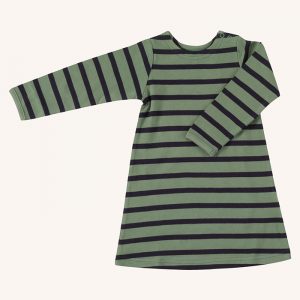Breton Dress Green/Navy