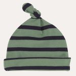 Knotted Hat Breton Stripe Green/Navy