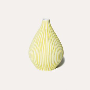Kobe Yellow Stripe Vase