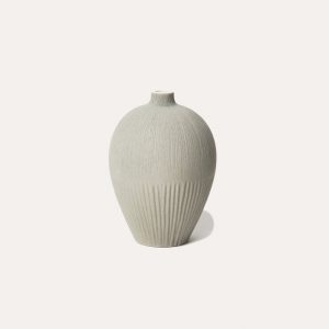 Ebba Plain Grey Medium Vase