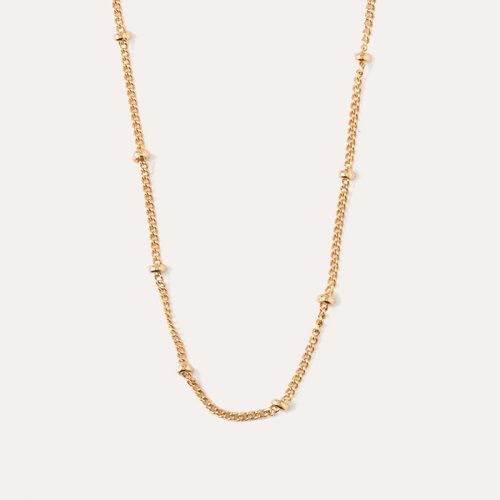 Satellite Chain Short Necklace Silver