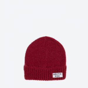 The Mohair Beanie Rosewood Red