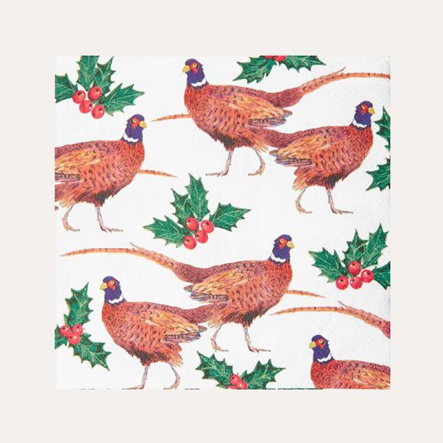 Botanical Pheasant Napkins Pack
