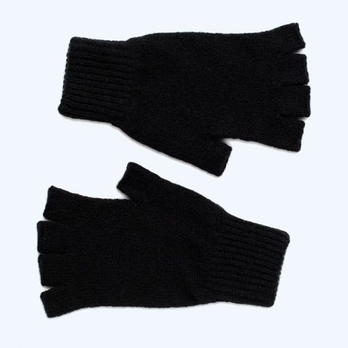 Iona Ladies Fingerless Gloves Black