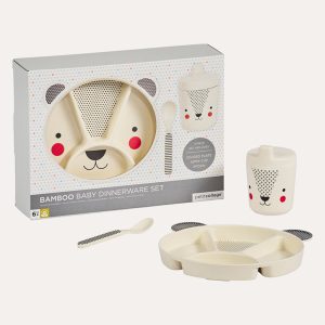 Bear Eco-Friendly Bamboo Dinnerware Set
