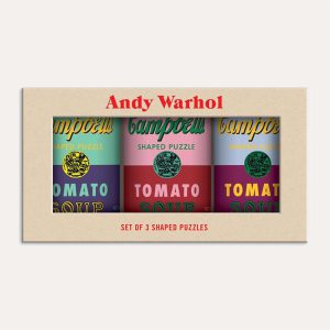 Andy Warhol Soup Cans Set of Shaped Puzzles in Tins