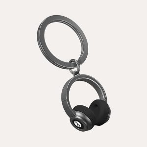 Metalmorphose Black Headphones Keyring