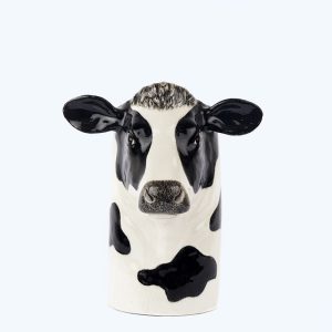 Fresian Cow Utensil Pot
