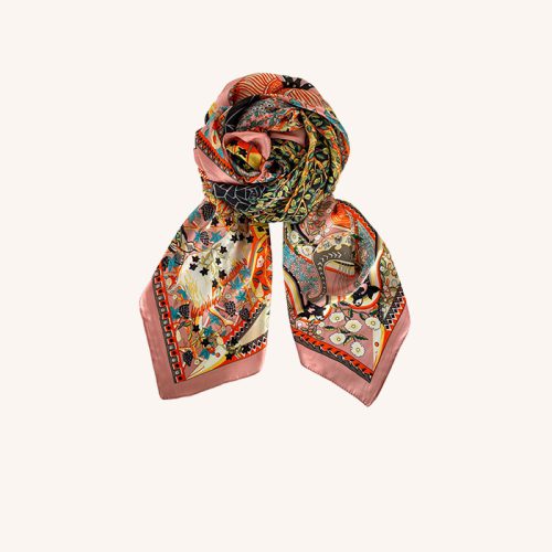 Elsie spring Scarf Rose