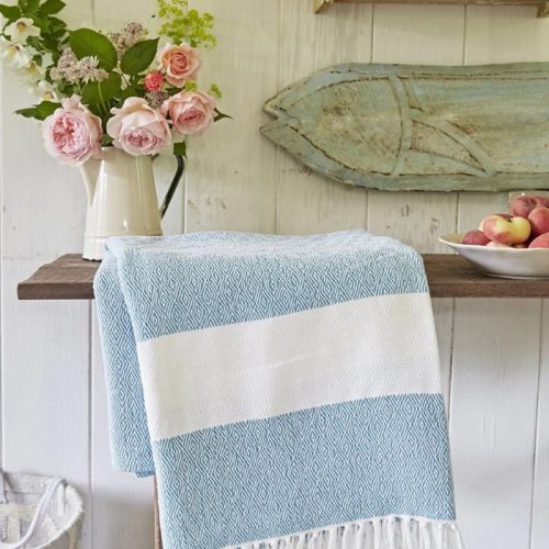 Hammam Throw Teal - Image 2