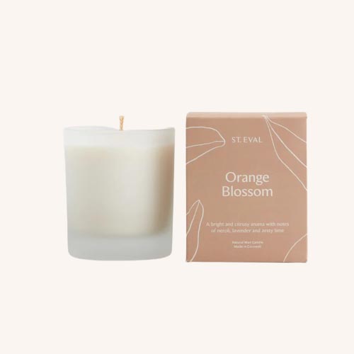 Glass Candle Lamorna Orange Blossom