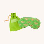 Honey Bee Green Velvet Eye Mask
