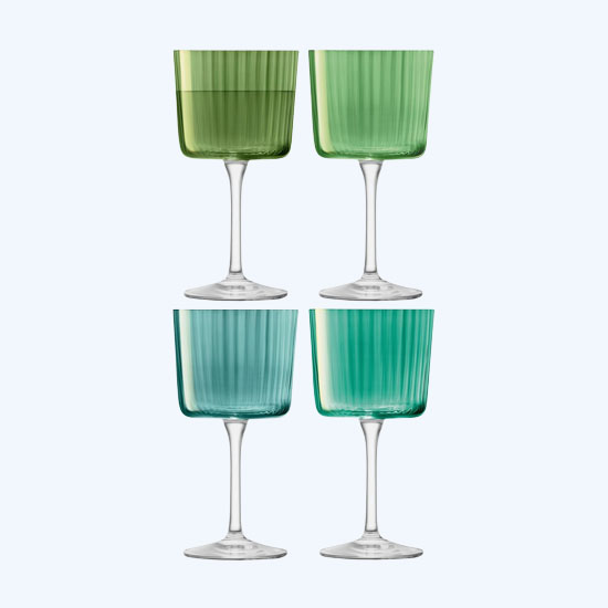 Gems Wine Glasses Jade Set Of 4
