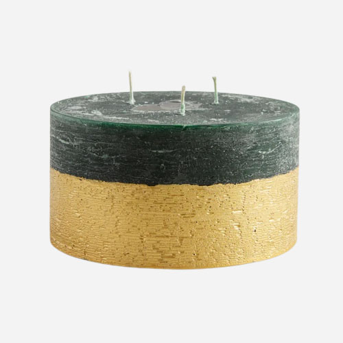 Winter Thyme Scented Gold Dipped Multiwick Candle