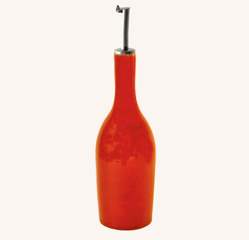 Tourron Oil/Vinegar Bottle Orange