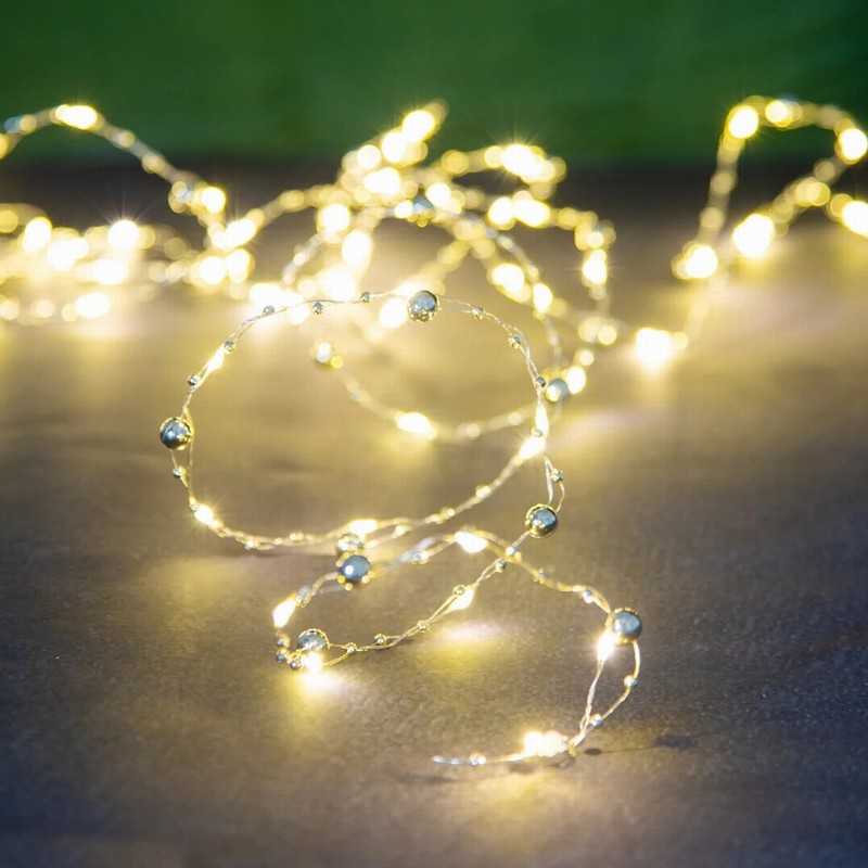 Gold Disco Ball String Lights