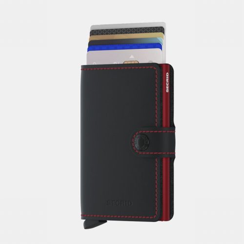 Miniwallet Matte Black & Red