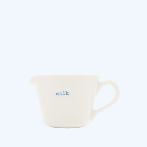 Ceramic White Milk Jug – Small