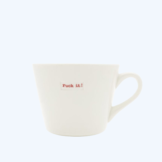 Ceramic White Mug – Fuck It