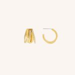 Joy CZ Multi Hoop Hoop Gold