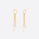 Audrey Simple Glow Pearl Earrings Gold