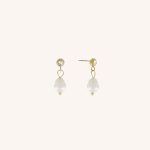 Joy Waterproof Pearl & CZ Earrings Gold