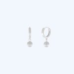 Tabitha Ball Huggie Earrings Silver