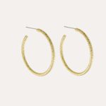 Audrey Glow Hoop Earrings Gold