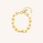 Audrey Stirrup Bracelet Gold