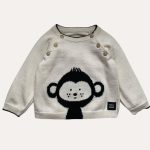 Go Bananas Monkey Jumper Natural White/Black