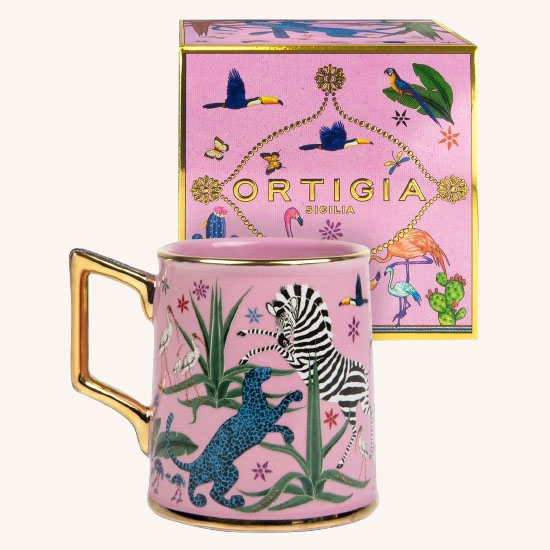 Tazza Jungle Ceramic Mug Pink