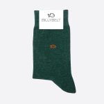 Plain Cotton Socks English Green