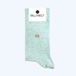 Plain Cotton Socks Blue Green