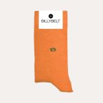 Plain Cotton Socks Orange