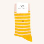 Cotton Socks Saffron Wide Stripe