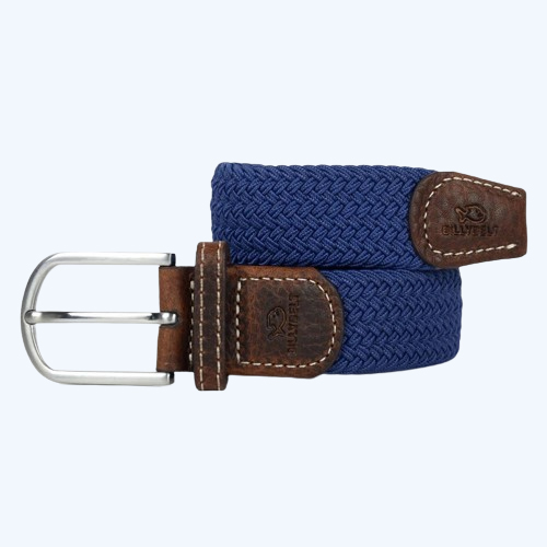 Plain Braid Belt Cobalt Blue