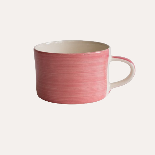 Handmade Mug Rose Plain Wash