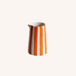 Candy Stripe Creamer Tangerine