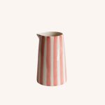 Large Jug Candy Stripe Rose