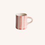 Espresso Mug Candy Stripe Rose