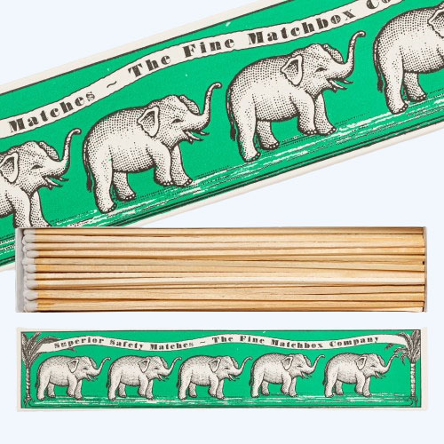 Safety Matches – Green Elephants