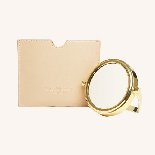 Venice Mirror & Pouch Sand